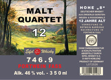Lade das Bild in den Galerie-Viewer, 18a - 746.9 EIFEL WHISKY MALT QUARTET "Port Cask" - 12 JAHRE - 350 ML - 46%VA