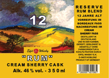 Lade das Bild in den Galerie-Viewer, 24 - 746.9 EIFEL RUM "CREAM SHERRY FASS" 12 Jahre alt - 350 ML - 46% VA