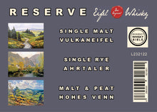 Lade das Bild in den Galerie-Viewer, 17 - Das EIFEL WHISKY Reserve "MINIATUREN" TRIO - 3X40 ML in Box - 46%VA