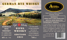 Lade das Bild in den Galerie-Viewer, "2021 USA EDITION" - limitierte 700 ML Abfüllung - GERMAN RYE WHISKY (Deutscher Roggen Whisky)