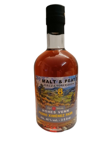 11a - EIFEL WHISKY MALT & PEAT 8 JAHRE "Hohes Venn" "P.X. Cask" 350 ML - 46%VA