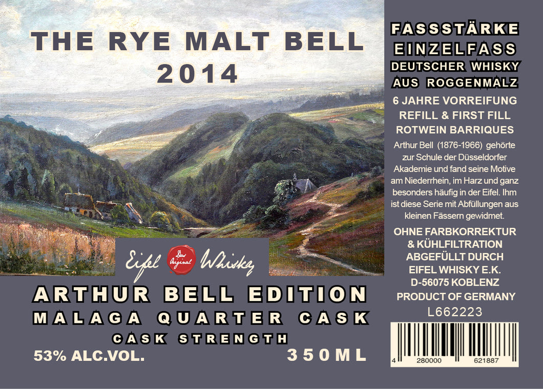 03 - ARTHUR BELL EDITION -  EIFEL SINGLE RYE MALT WHISKY 2014 - FASSSTÄRKE - 350 ML - 53% VA