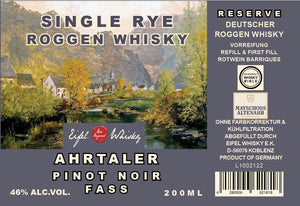 08 - EIFEL WHISKY SINGLE RYE Reserve "Ahrtaler" "Pinot Noir Cask" 200 ML - 46%VA